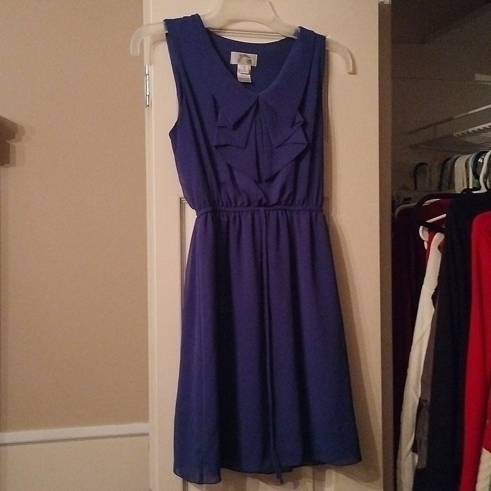 Royal blue mini dress